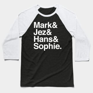 Peep Show Names List Tribute Design Baseball T-Shirt